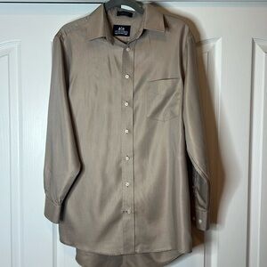 Stafford Men's Dress Shirt - Light Brown - Wrinkle Free - Size 15.5 (32-33)